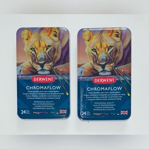 (2) Derwent Chromaflow Colored Pencils Set - NEW